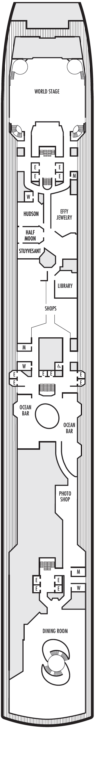 Deck plan for Promenade