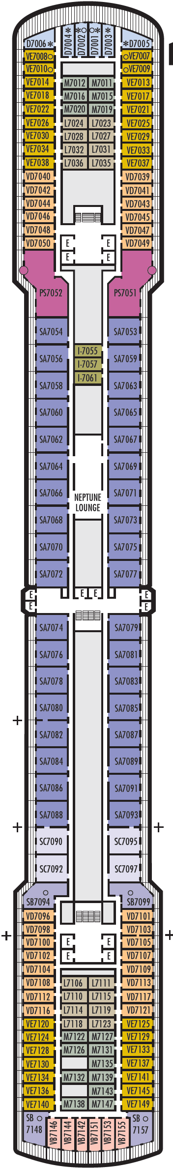 Deck plan for Rotterdam