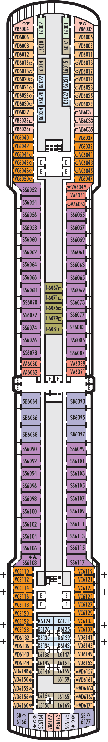 Deck plan for Upper Verandah