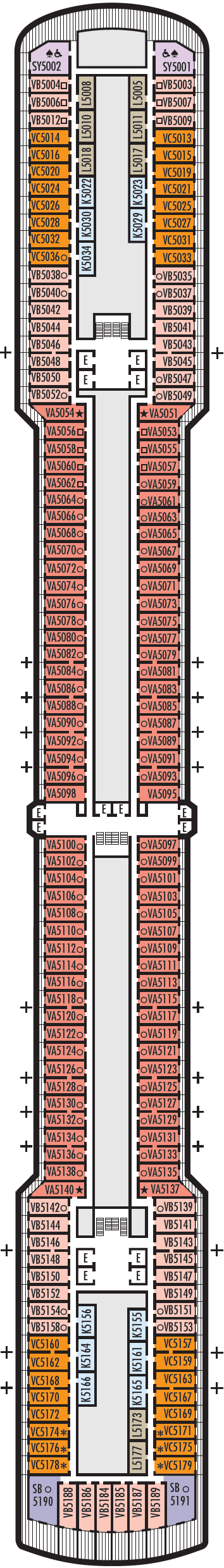 Deck plan for Verandah