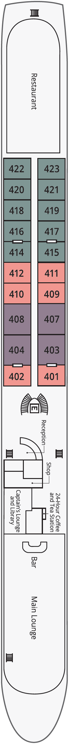 Trafalgar Verity deck plan — Rhine Deck