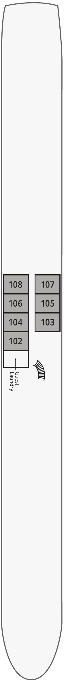 Trafalgar Verity deck plan — Moselle Deck