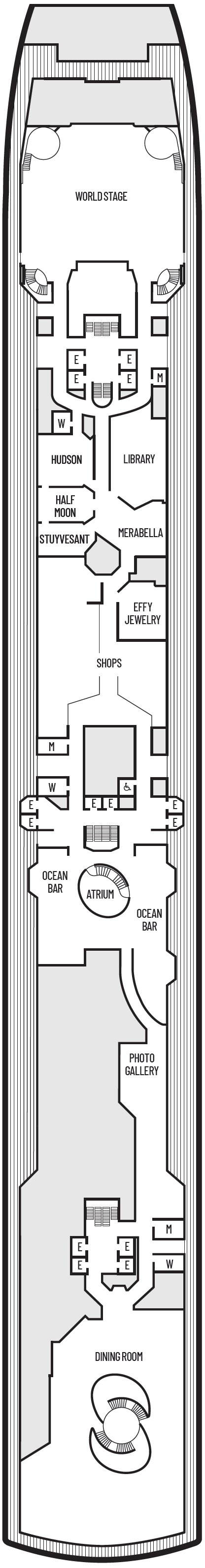 Deck plan for Promenade