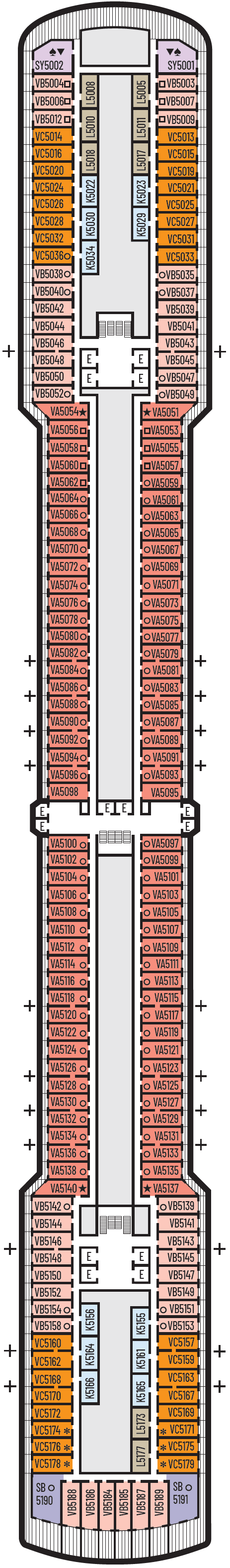 Deck plan for Verandah