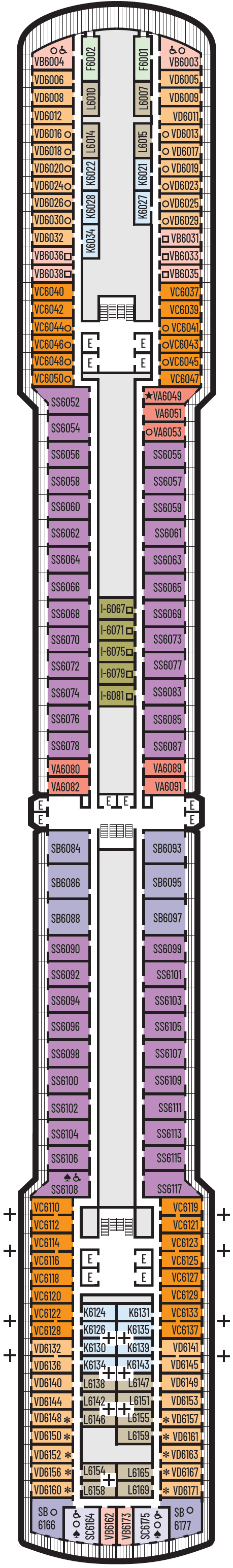 Deck plan for Upper Verandah