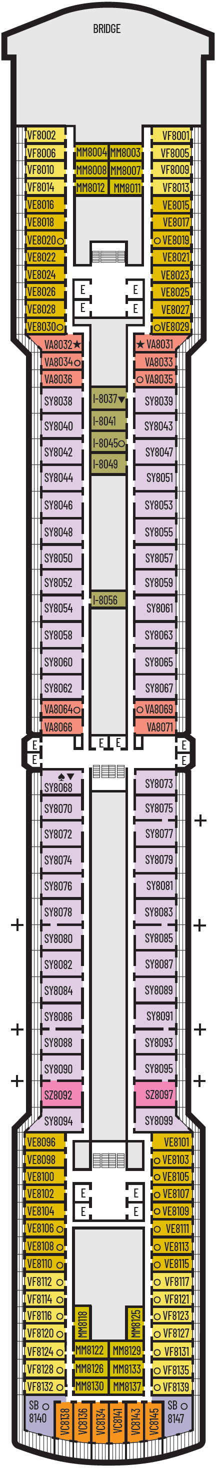 Deck plan for Navigation