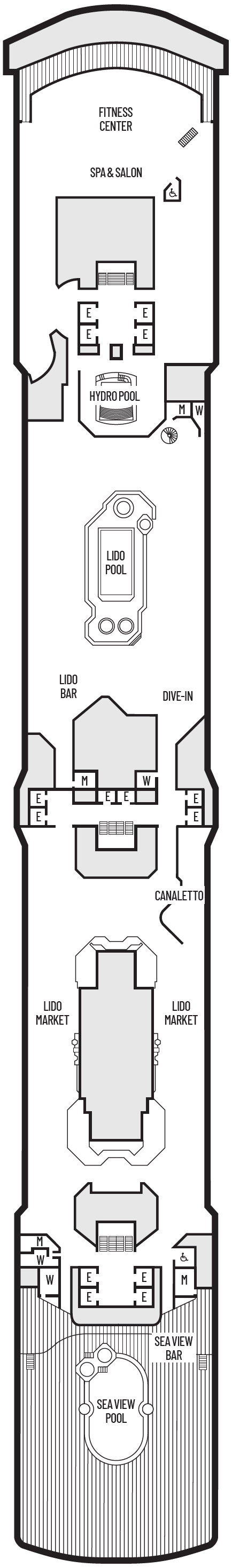 Deck plan for Lido