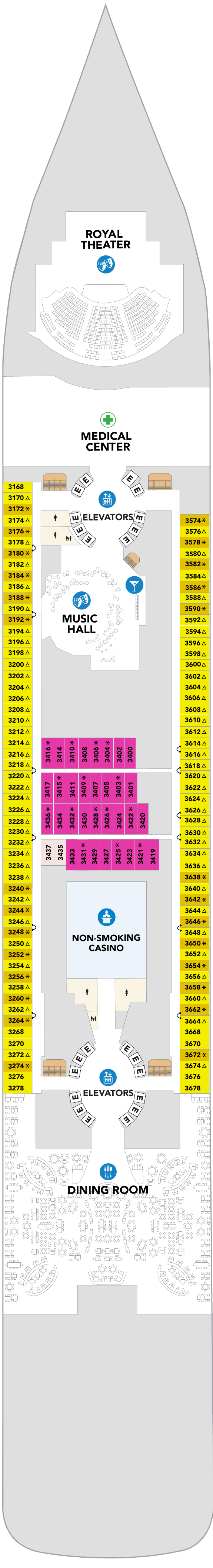 Deck plan for Deck 03