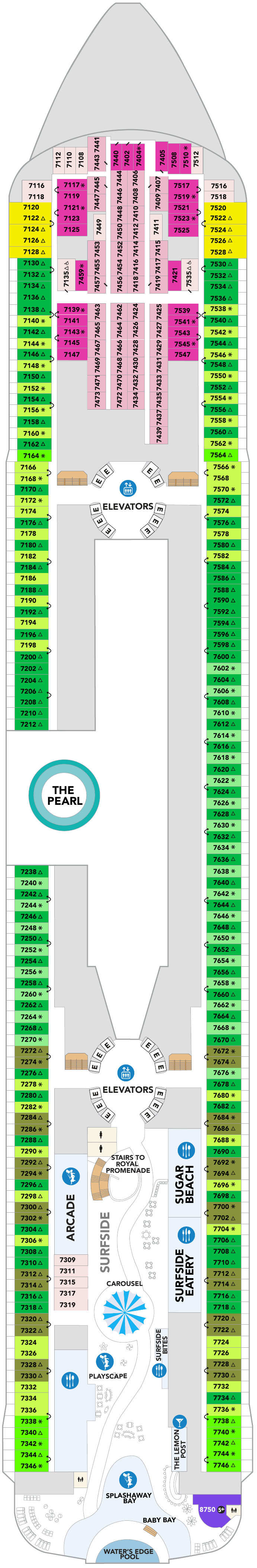 Deck plan for Deck 07