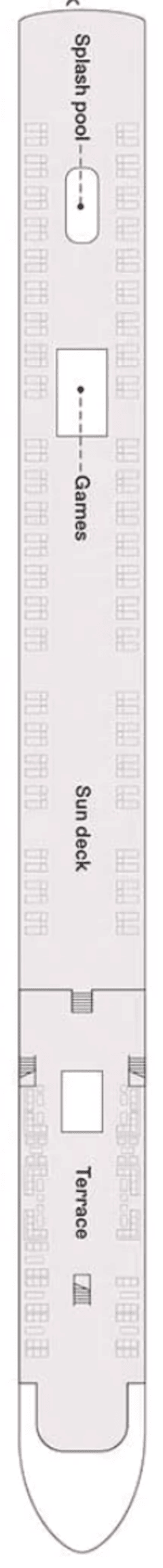 Deck plan for Sun Deck