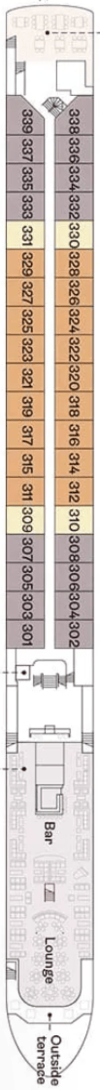 Deck plan for Upper Deck