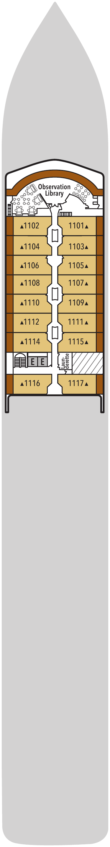 Deck plan for Deck 11