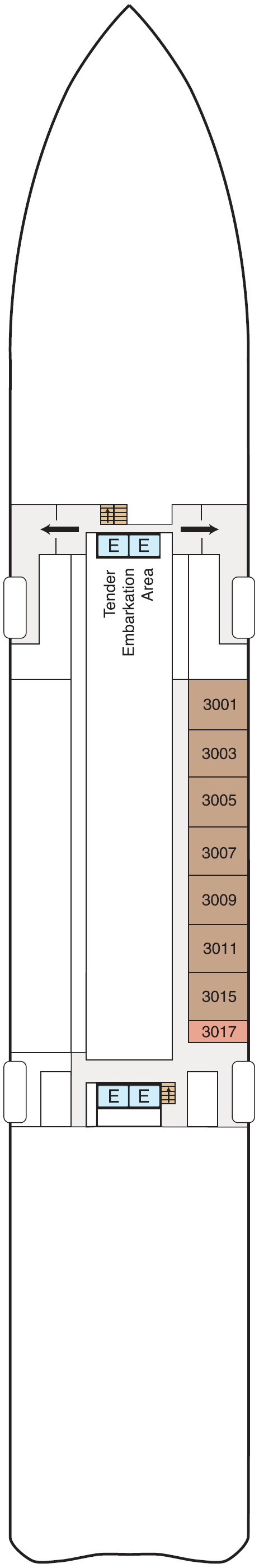 Deck plan for Deck 3