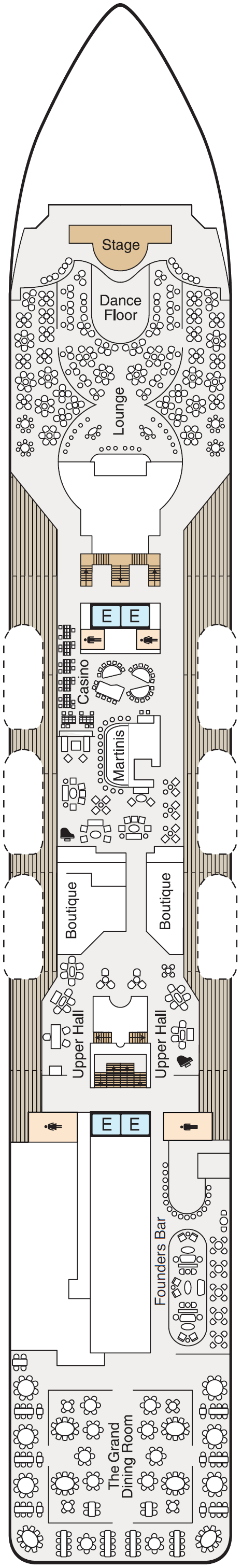 Deck plan for Deck 5