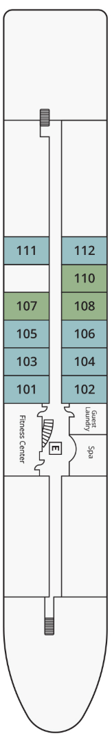 Deck plan for Madeira Deck