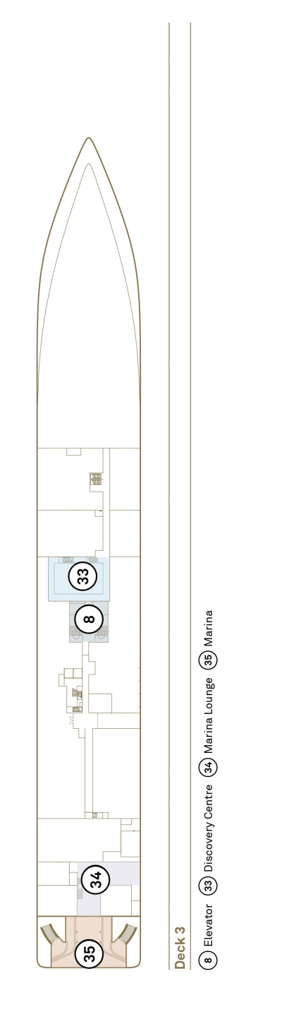 Deck plan for Deck 3