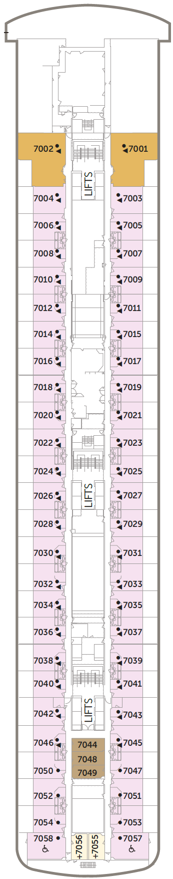Deck plan for Bridge Deck 7