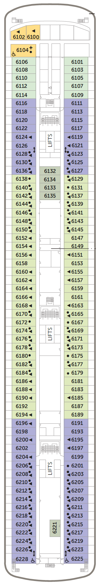 Deck plan for Highland Deck 6