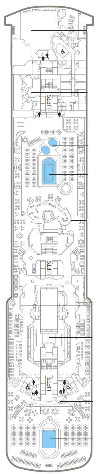 Deck plan for Lido Deck 8