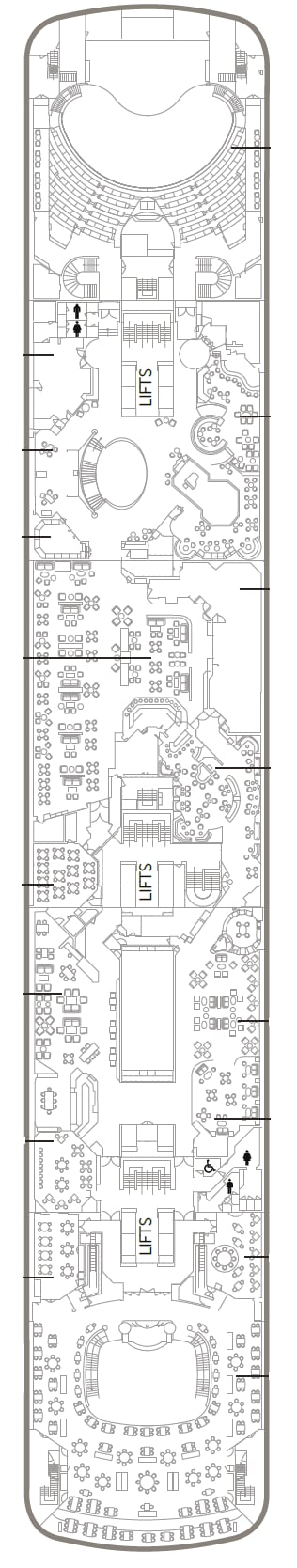 Deck plan for Lounge Deck 5