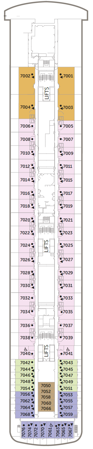 Deck plan for Bridge Deck 7