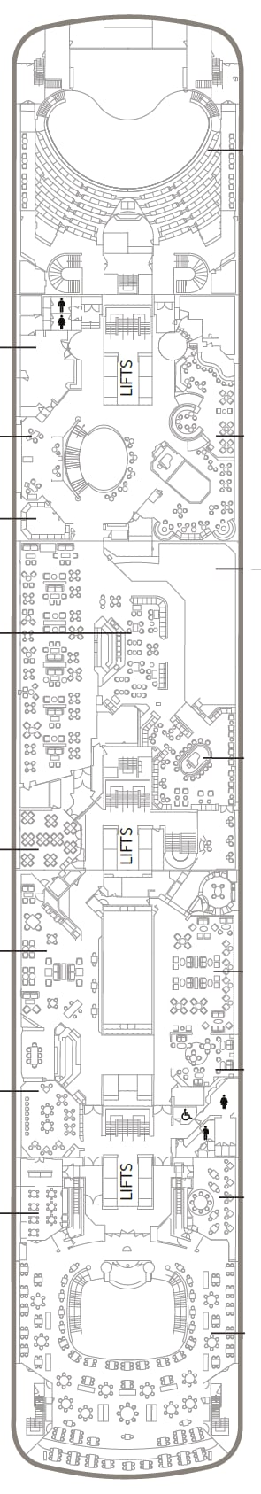 Deck plan for Lounge Deck 5