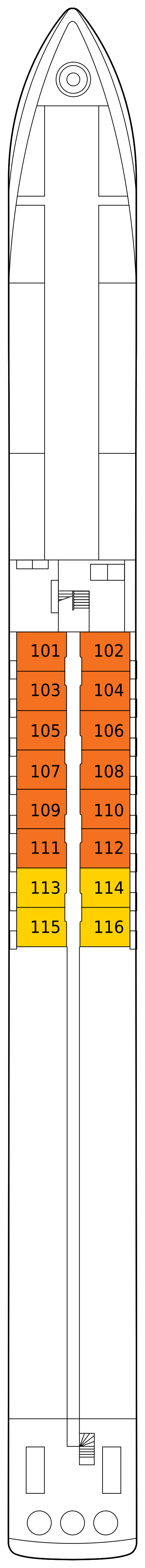 Deck plan for Deck 1