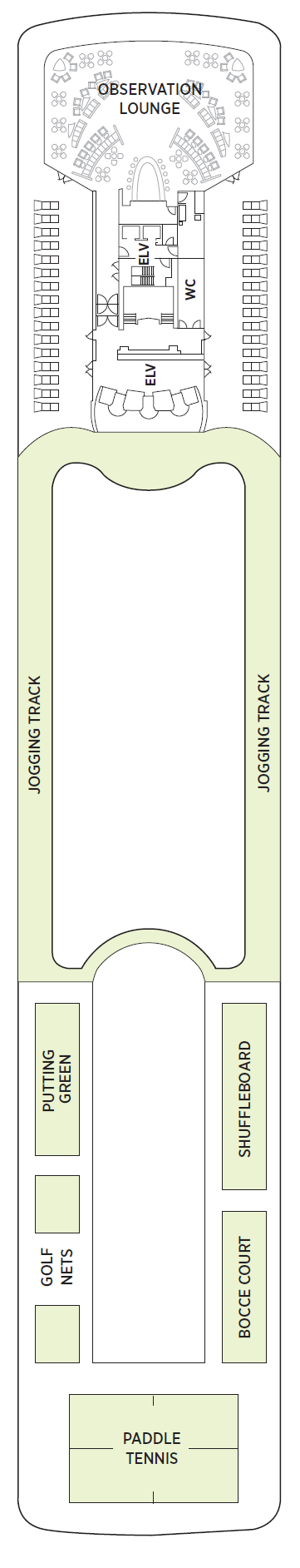 Deck plan for Deck 12