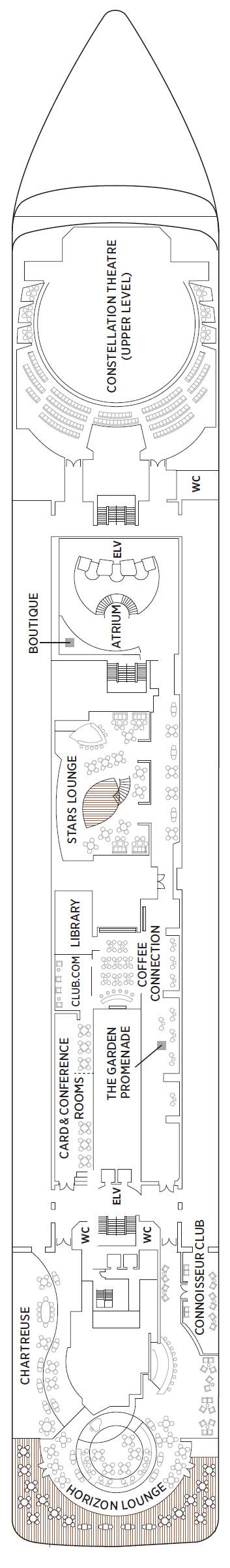 Deck plan for Deck 6