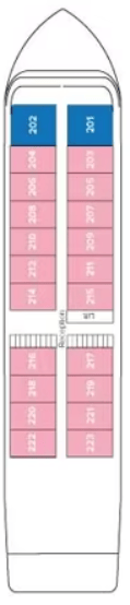 Deck plan for Deck 2