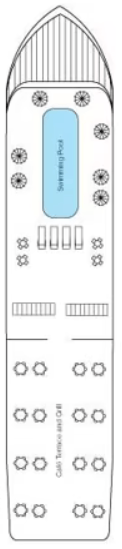 Deck plan for Sun Deck
