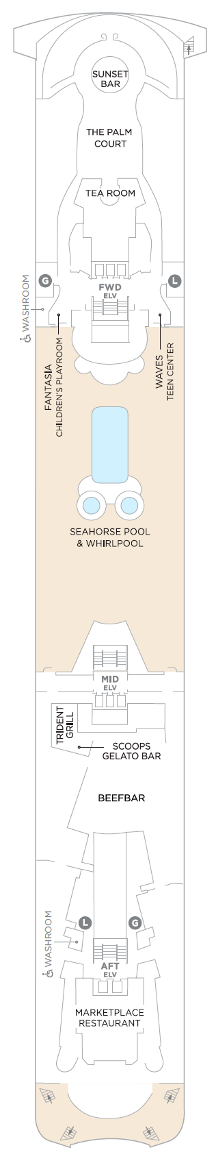 Deck plan for Deck 12