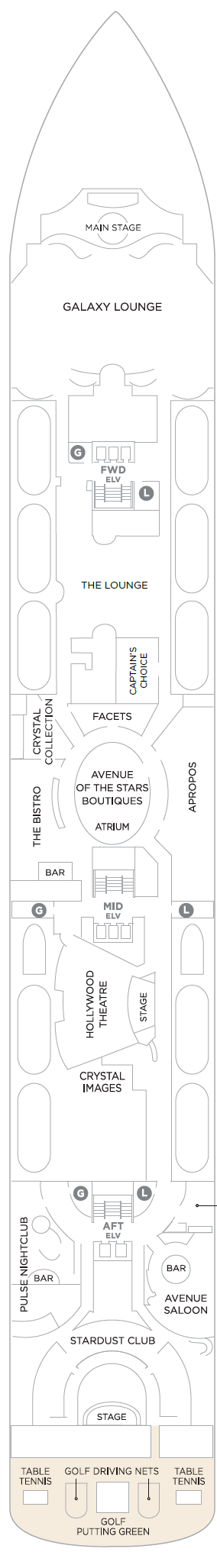 Deck plan for Deck 6