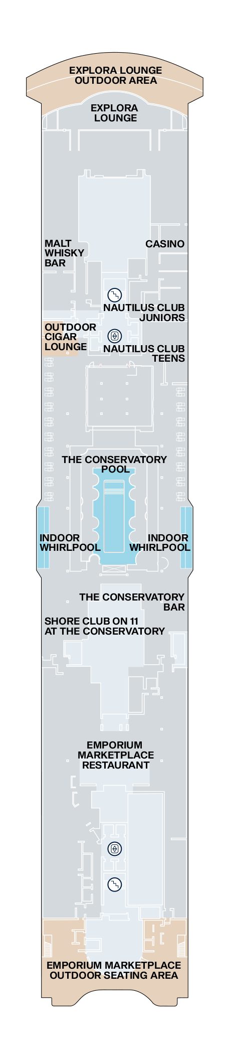 Deck plan for Deck 11