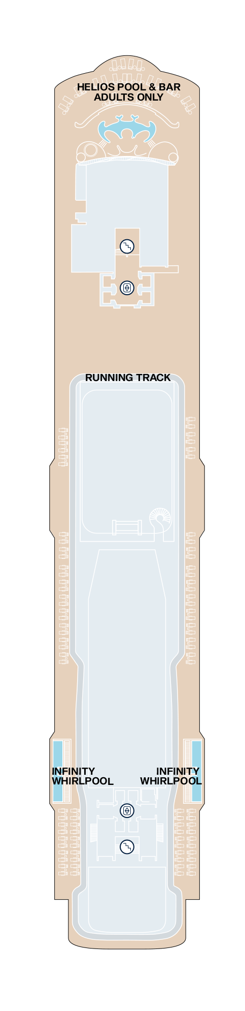 Deck plan for Deck 12