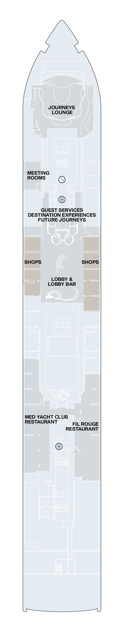 Deck plan for Deck 4