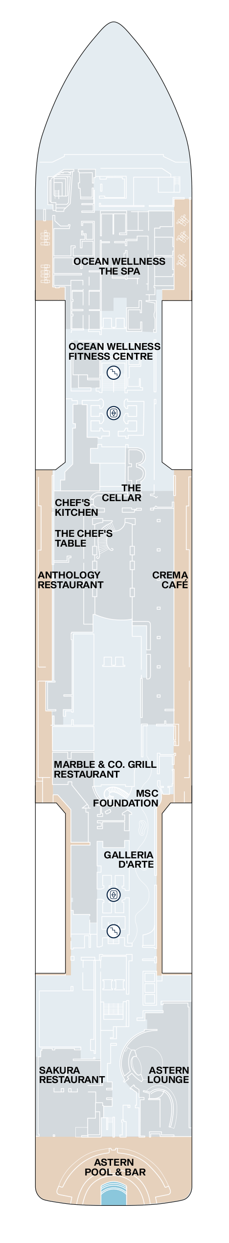 Deck plan for Deck 5