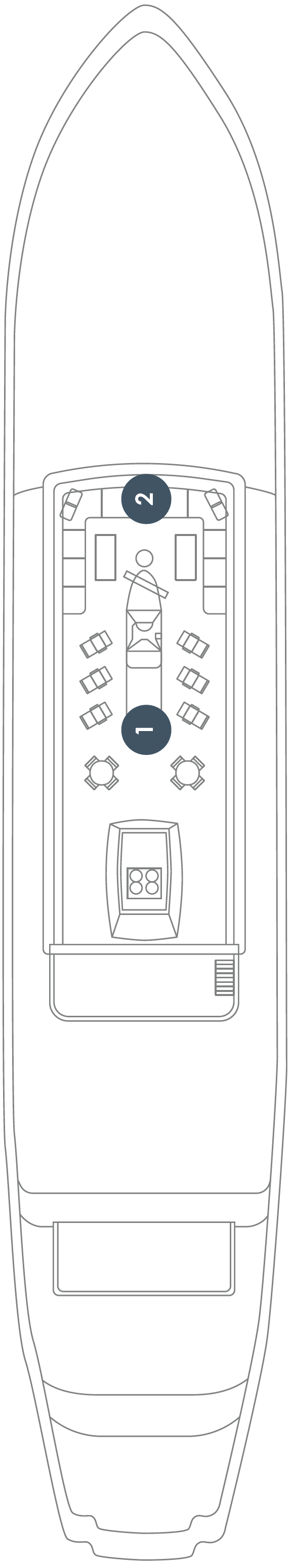 Deck plan for Sun Deck