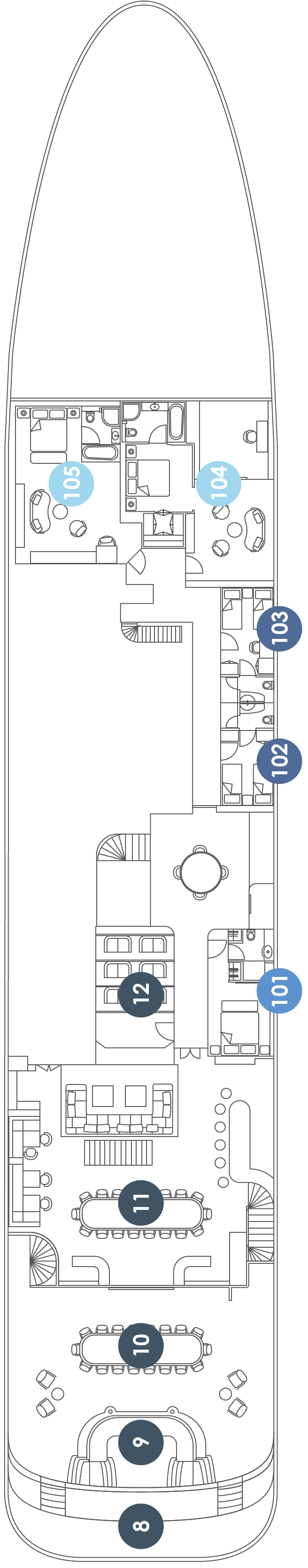 Deck plan for Main Deck