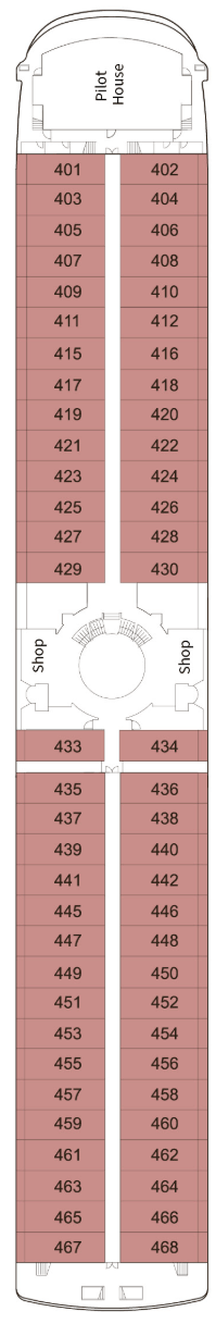 RV Century Legend deck plan — Bridge Deck