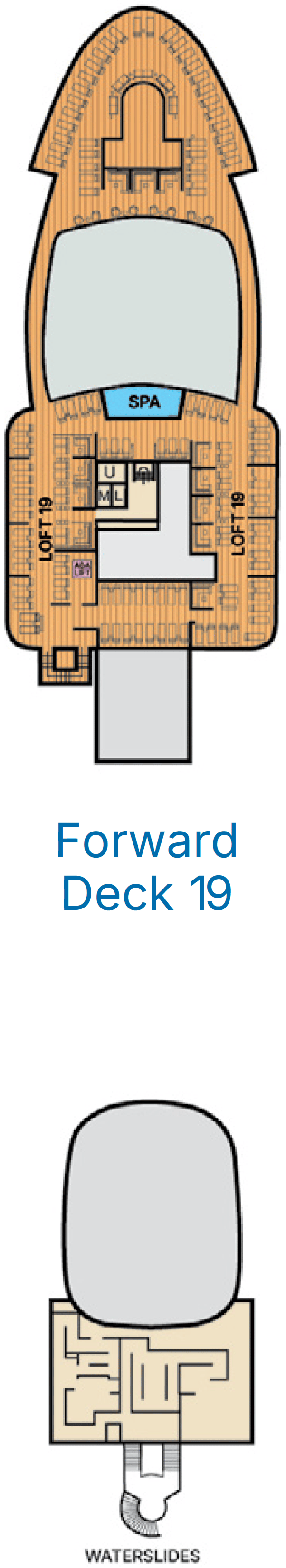 Carnival Tropicale deck plan — Deck 19