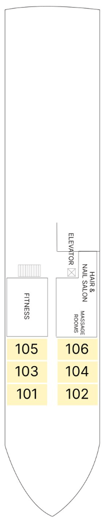 AmaCleo deck plan — Acacia Deck