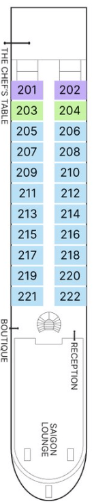 AmaMaya deck plan — Saigon Deck
