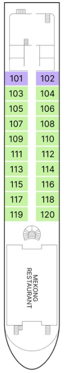 AmaMaya deck plan — Tonle Deck