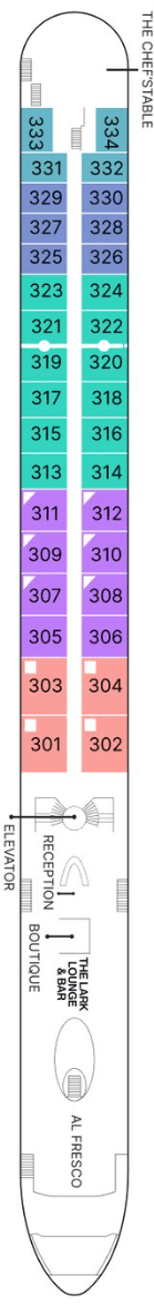 AmaSofia deck plan — Violin Deck