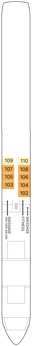 AmaSofia deck plan — Piano Deck