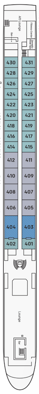 S.S. Helen deck plan — Rhine Deck