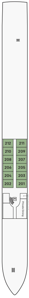 S.S. Clara deck plan — Moselle Deck