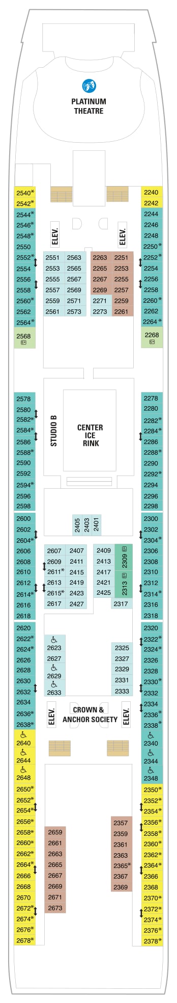 Liberty of the Seas deck plan — Deck 02