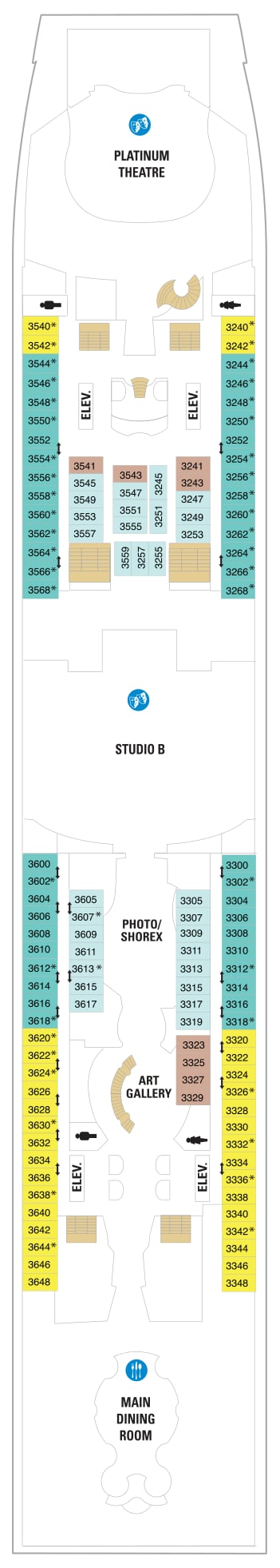 Liberty of the Seas deck plan — Deck 03